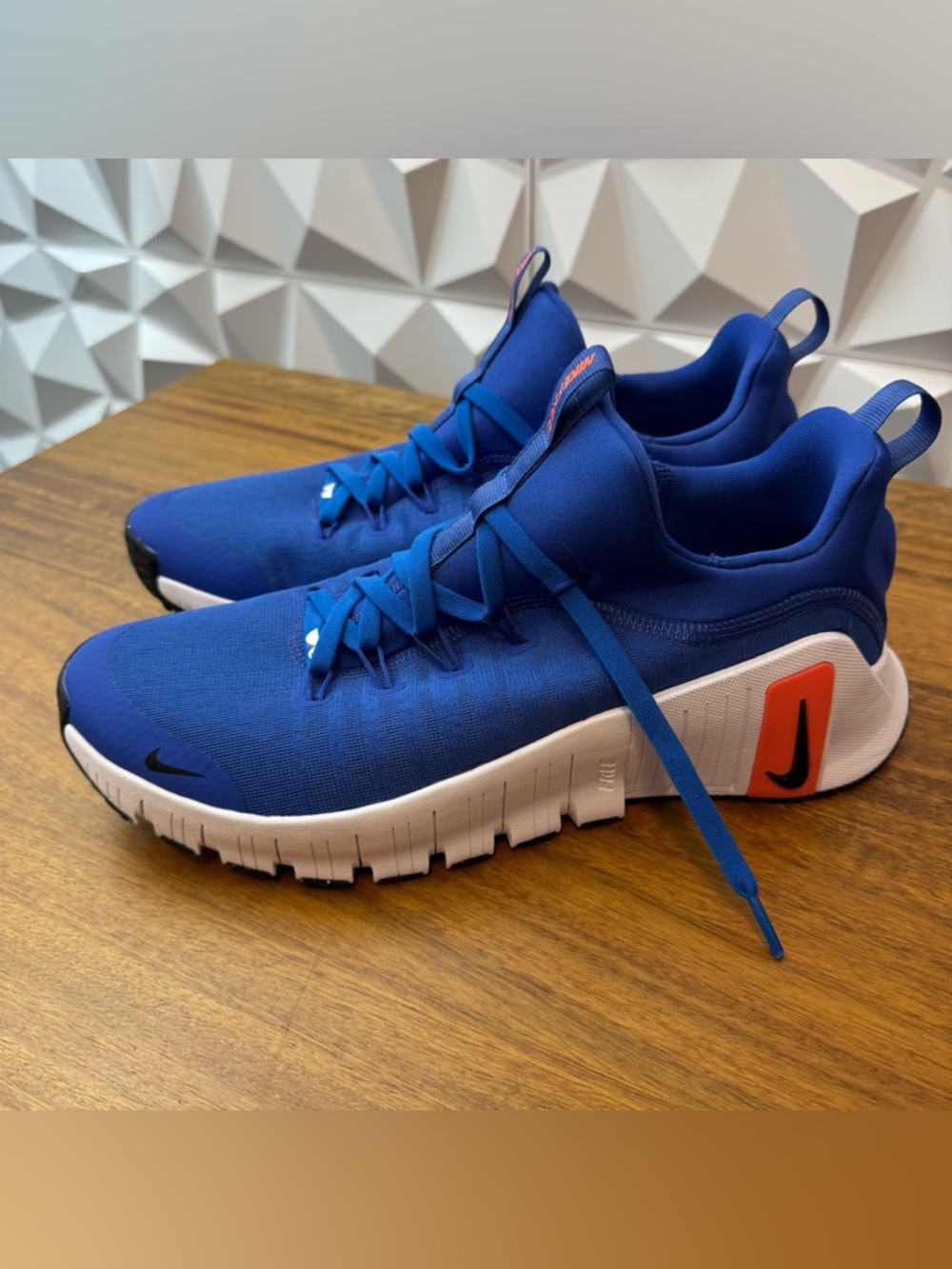 Nike Free Metcon 6 Mens Sz 11 Astronomy Blue Crimson Training Shoes FJ7127-401